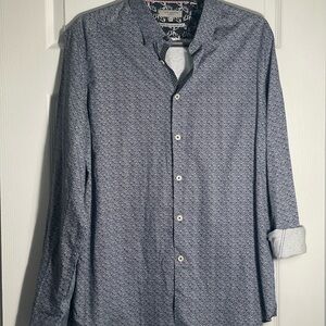 Ted Baker London - Men’s - Blue Patterned Shirt - Size 6